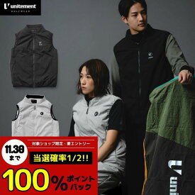 ＜一部予約＞【11月限定｜抽選で最大100%ポイントバック※要エントリー】ゴルフウェア メンズ ベスト ジャケット ダウン ゴルフ 秋 冬 シンプル 防寒 防風性 撥水性 中綿 父の日 unitement ( ユナイトメント ) FS-UM049 Padded Warm Vest