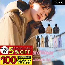 スノーボード ウェア レディース 上下セット スキーウェア スノボウェア スノーウェア スノーボード ウェア スノボ ボード ウエア セット ビブパンツ アノラック アノラックジャケット かわいい 北海道 DLITE