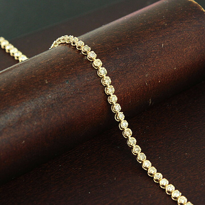 豪華！1ct イエローダイヤモンドブレスレット