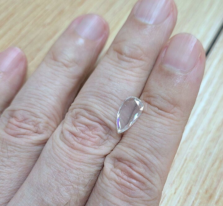 楽天市場】【中宝鑑定書付 】人気！大粒希少 ローズカット 1.646ct K 