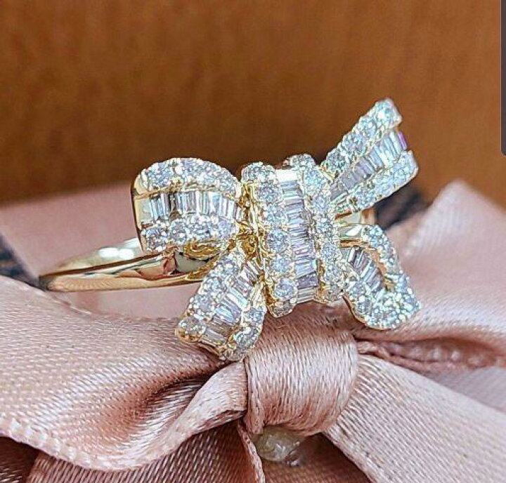 楽天市場】【鑑別書付】可愛いリボンモチーフ！ 0.5ct 天然 