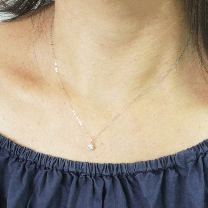 楽天市場】【鑑別書付】定番人気 0.45ct 天然 ダイヤモンド K18 WG 