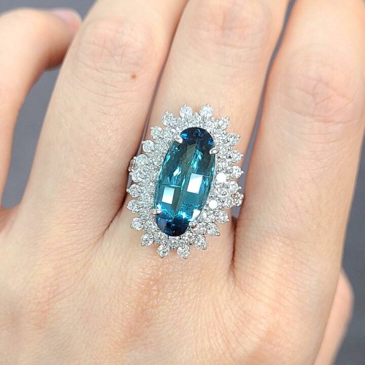 楽天市場】希少特品 5.3ct インディゴライト1.7ct ブルー トルマリン  