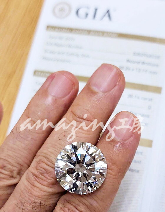 楽天市場】【 GIA 鑑定書ブック付 】最高品質！ GIA 30.14ct D FL 3EX  