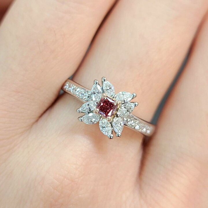 楽天市場】【 GIA 鑑定書付 】 超希少 0.142ct FANCY RED 天然 レッド 