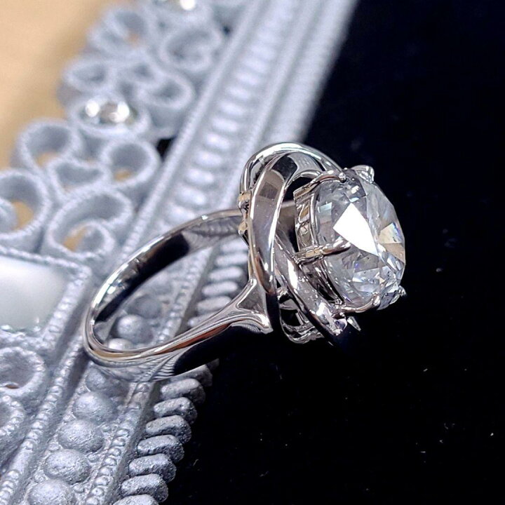 楽天市場】ダイヤモンド リング 7.145ct F SI 鑑定書付 プラチナ Pt900  