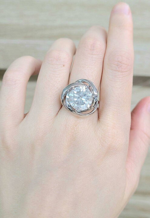 楽天市場】ダイヤモンド リング 7.145ct F SI 鑑定書付 プラチナ Pt900 