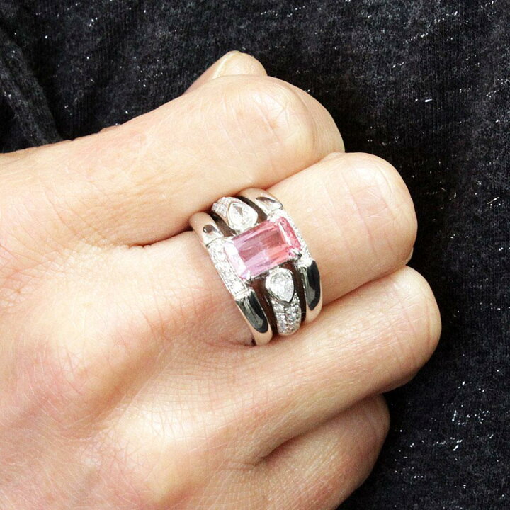 楽天市場】パパラチア サファイア リング 2.855ct プラチナ 鑑別 
