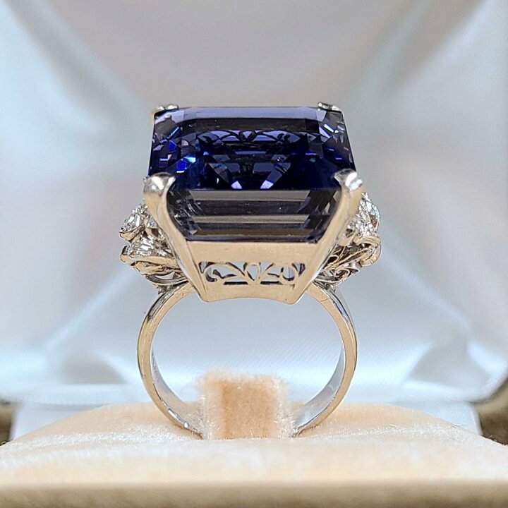 楽天市場】大粒 特品！25ct アイオライト ダイヤモンド プラチナ 