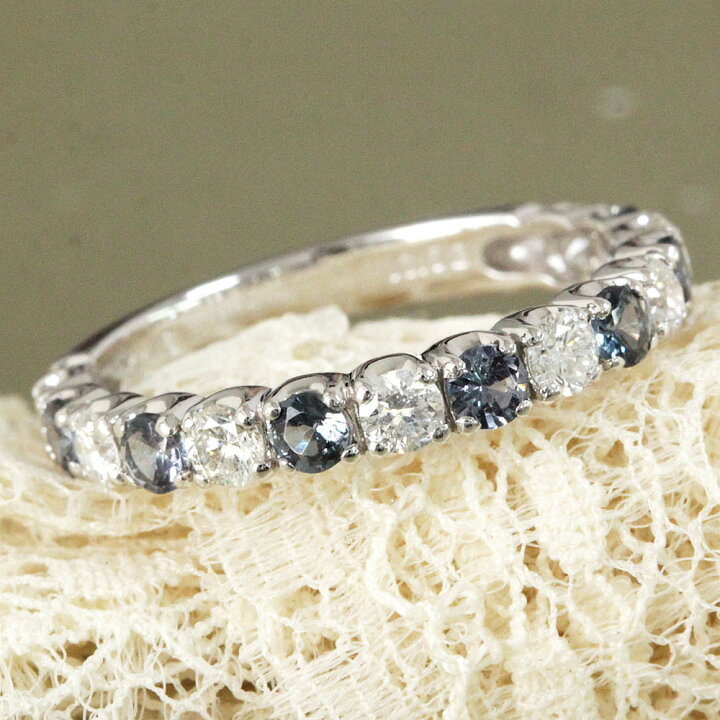 楽天市場】希少 カラーチェンジ ガーネット 0.56ct K14 WG リング 鑑別 