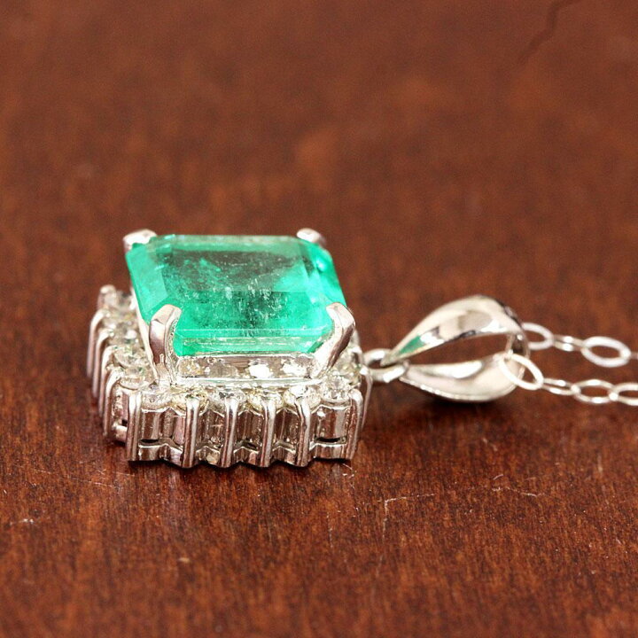 楽天市場】コロンビア産 2ct エメラルド ダイヤモンド プラチナ 
