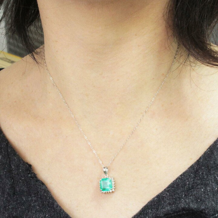楽天市場】コロンビア産 2ct エメラルド ダイヤモンド プラチナ 