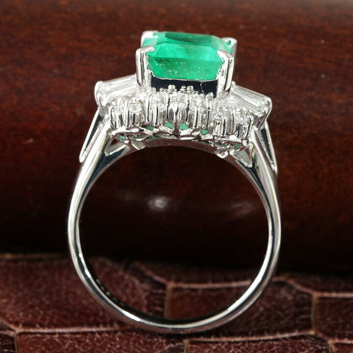 楽天市場】コロンビア産 2.21ct エメラルド ダイヤモンド プラチナ 