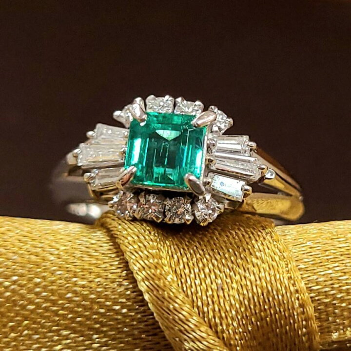 楽天市場】高品質！コロンビア産 0.5ct エメラルド ダイヤモンド  