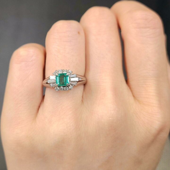 楽天市場】高品質！コロンビア産 0.5ct エメラルド ダイヤモンド  