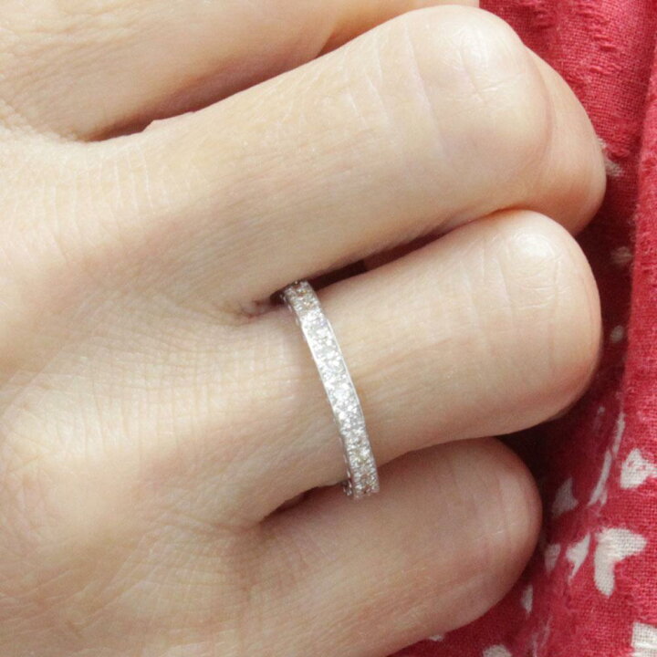 楽天市場】ハート 型抜き H&C ダイヤモンド 0.5ct K18 wg エタニティ 