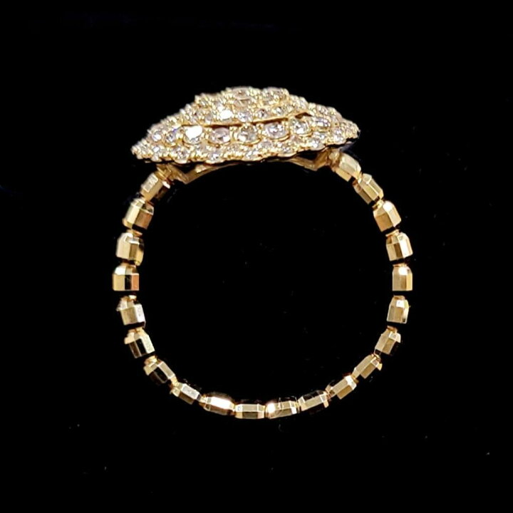楽天市場】まるで10ct！光の海！1ct ダイヤモンド K18 YG リング 鑑別  