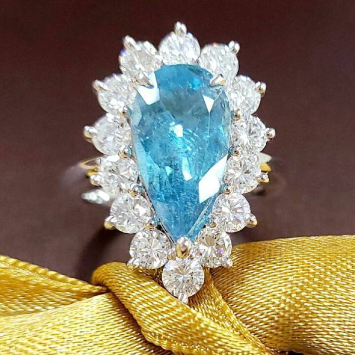 楽天市場】非加熱 ノーヒート ブラジル産 ネオンブルー 3.47ct 天然  