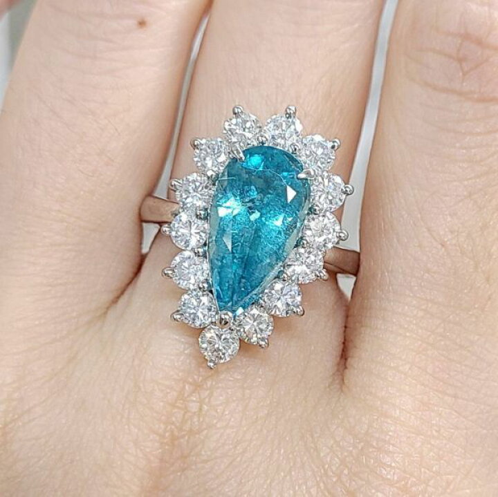 楽天市場】非加熱 ノーヒート ブラジル産 ネオンブルー 3.47ct 天然  