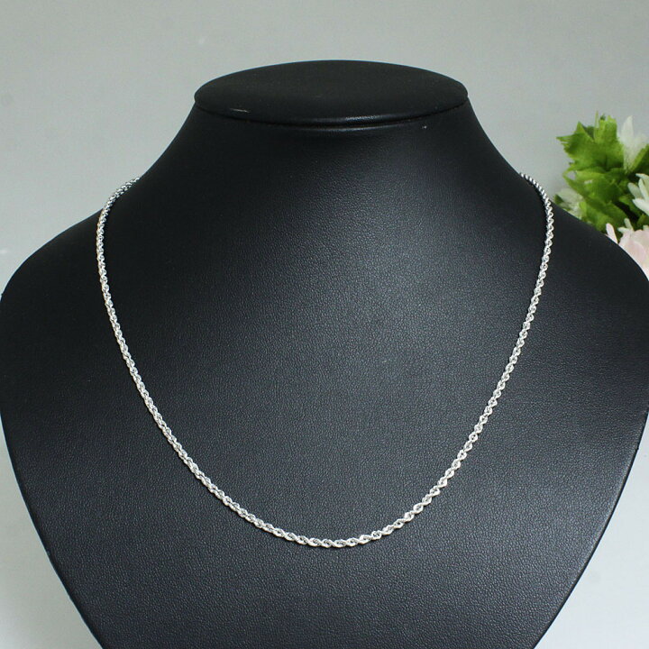 楽天市場】2.2mm 50cm K18 wg ロープ ネックレス フリーアジャスター  