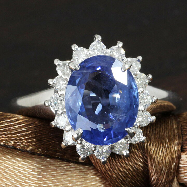 楽天市場】最高品質！非加熱 3ct サファイア ダイヤモンド プラチナ  