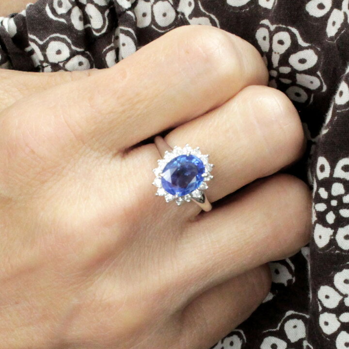 楽天市場】最高品質！非加熱 3ct サファイア ダイヤモンド プラチナ 