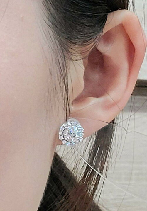 楽天市場】ギラギラ！大粒！最安値！2ct ダイヤモンド SI1 取り巻き 