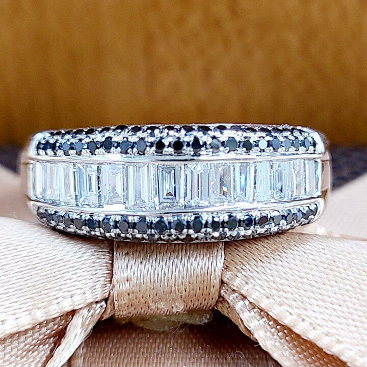 楽天市場】スタイリッシュ！0.88ct ダイヤモンド K18 WG エタニティ  