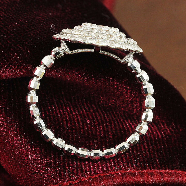 楽天市場】まるで10ct！光の海！1ct ダイヤモンド K18 WG リング 鑑別 