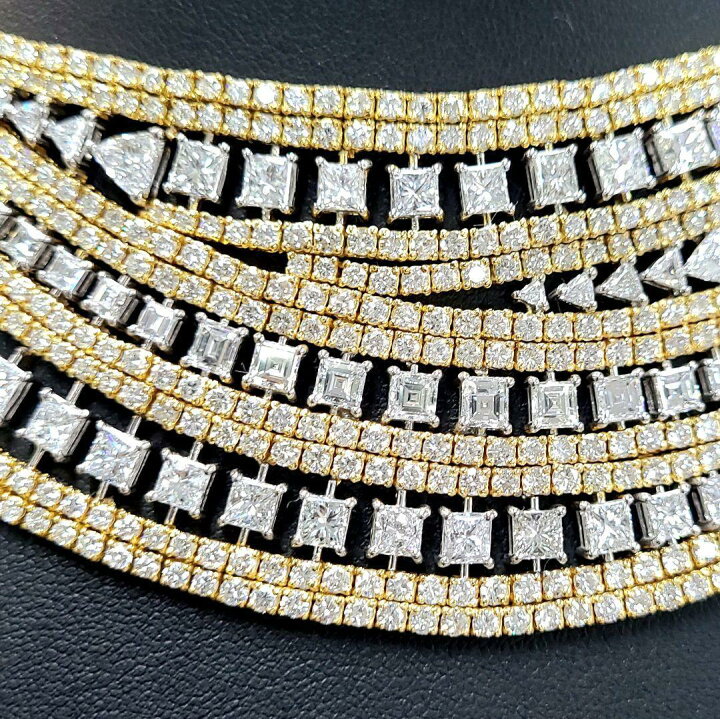 楽天市場】究極のVIP仕様！ 46ct ダイヤモンド K18 YG ネックレス 
