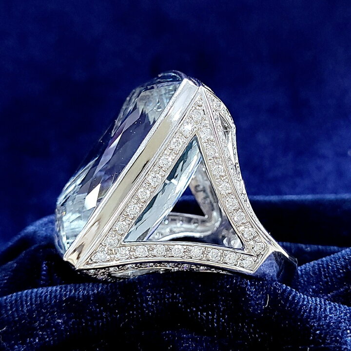 0.18ct ファッション 【美品】K18/PT900 タンザナイト3.49ct リング 
