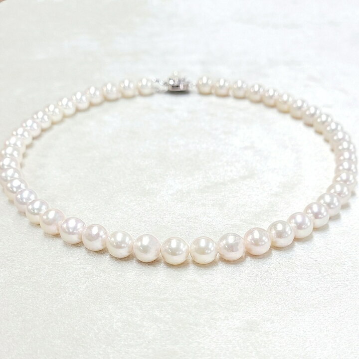 楽天市場】アコヤ 真珠 パール 8.5-9.0mm ストレート ネックレス 鑑別 