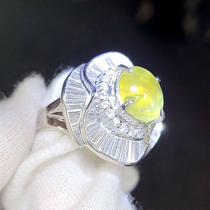 楽天市場】高品質！開運石！ 5ct クリソベリル キャツアイ ダイヤ 