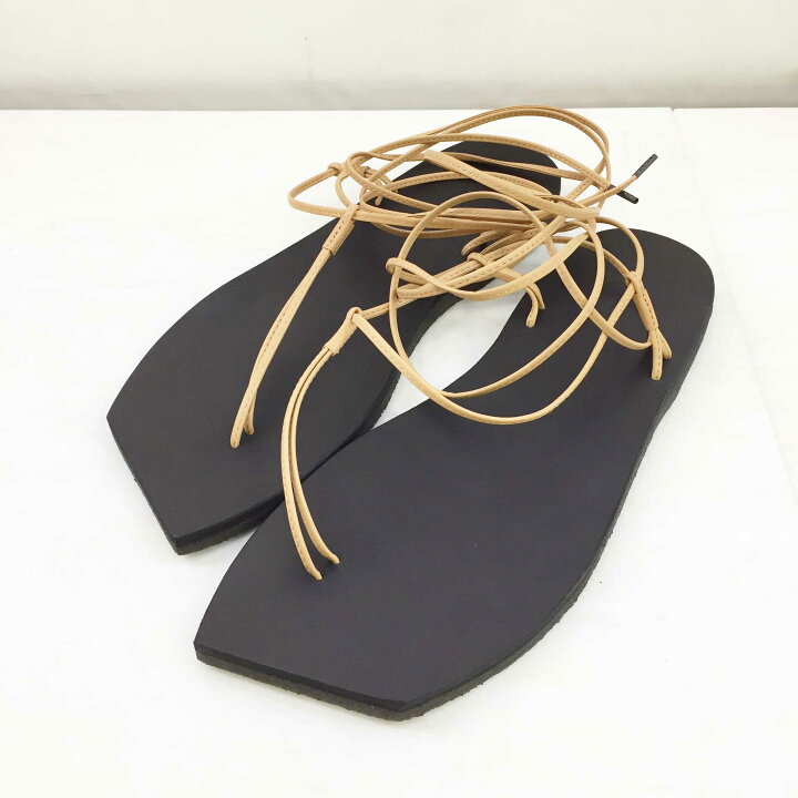 楽天市場】AURALEE (オーラリー) A21SS04FT LEATHER LACE-UP SANDALS  