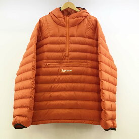 Supreme(シュプリーム) Micro Down Half Zip Hooded Pullover マイクロ ダウン ハーフ ジップ フーディ プルオーバー パーカー サイズ：XLカラー：オレンジ【中古】【126 ストリート】【鈴鹿 併売品】【126-220113-02OS】