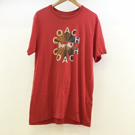 COACH(コーチ) Graphic T-shirt プリントTEE F75712 サイズ：Sカラー：レッド【中古】【148 SPブランド】【鈴鹿 併売品】【148-220415-01OS】