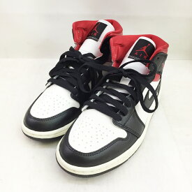 NIKE(ナイキ) WMNS AIR JORDAN 1 MID ウィメンズ エア ジョーダン 1 ミッド BQ6472 061 サイズ：6.5(23.5cm) カラー：ホワイト・レッド系【中古】【139 スニーカー】【鈴鹿 併売品】【139-230414-07OS】