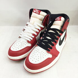 NIKE(ナイキ) AIR JORDAN 1 RETRO HIGH OG CHICAGO CHICAGO LOST & FOUND DZ5485 612 エアジョーダン レトロ オリジナル シカゴ サイズ：8.5(26.5cm) カラー：ブラック・ホワイト・レッド【中古】【139 スニーカー】【鈴鹿 併売品】【139-230721-01OS】