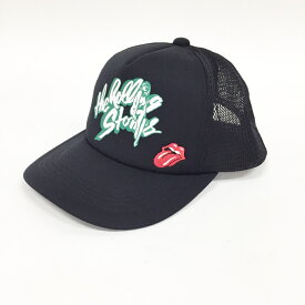 HYSTERIC GLAMOUR(ヒステリックグラマー) THE ROLLING STONES GIRL SITTING RS LOGO メッシュキャップ サイズ：F カラー：ブラック【中古】【136 その他帽子】【鈴鹿 併売品】【136-240404-09OS】