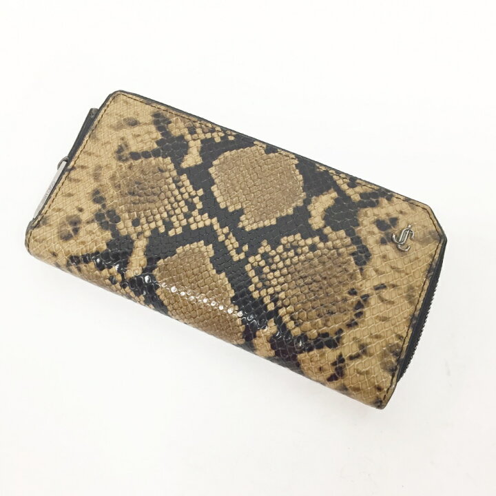 楽天市場】JIMMY CHOO(ジミーチュウ) パイソン柄 長財布 ラウンド 