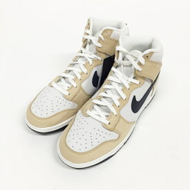 NIKE(ナイキ) WMNS DUNK HIGH PRM ウィメンズ ダンクハイプレミアム DX2044 101 サイズ：ウィメンズ 10.5(27.5cm)カラー：ベージュ・ホワイト・ブラック【中古】【139 スニーカー】【鈴鹿 併売品】【139-240603-06OS】