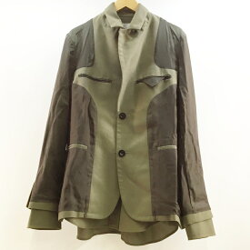 sacai(サカイ) Suiting Jacket スーティングジャケット サイズ：2 カラー：カーキ【中古】【125 DM】【鈴鹿 併売品】【125-220921-08OS】