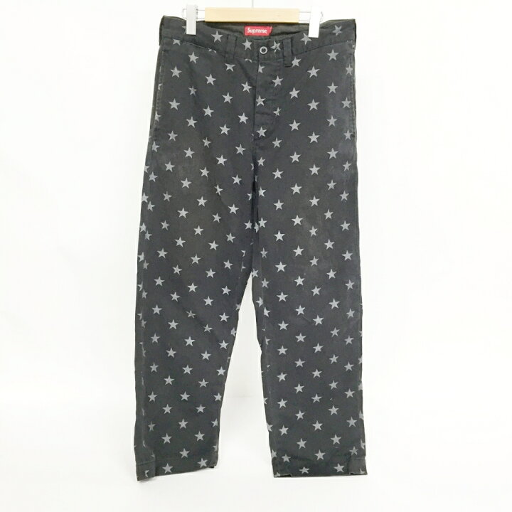 楽天市場】Supreme(シュプリーム) Chino Pant Black Stars チノパンツ 