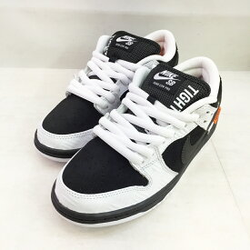 NIKE×TIGHTBOOTH(ナイキ×タイトブース) SB DUNK LOW PRO QS スケートボーディング ダンク ロー プロ クイックストライクFD2629 100 サイズ：6.5(24.5cm) カラー：ブラック・ホワイト【中古】【139 スニーカー】【鈴鹿 併売品】【139-231221-03OS】