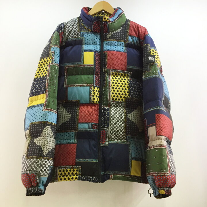 楽天市場】STUSSY(ステューシー) パッチワーク柄ダウンジャケット 