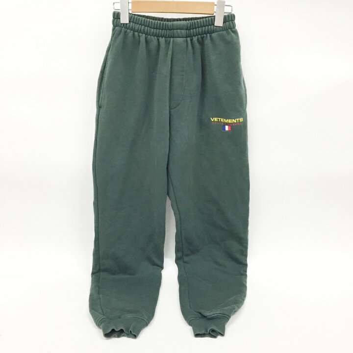 楽天市場】VETEMENTS(ヴェトモン) ロゴ刺繍ロングパンツ スウェット 