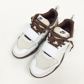 NIKE×TRAVIS SCOTT(ナイキ×トラビス・スコット)ZOOM FIELD JAXX ズーム フィールド ジャックス HQ3073-100サイズ：10.5(28.5cm)カラー：ホワイト・ブラウン【中古】【139 スニーカー】【鈴鹿 併売】【139-250325-07OS】
