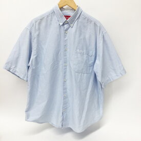 Supreme(シュプリーム)Loose Fit S/S Oxford Shirt ルーズフィット 半袖 オックスフォードシャツサイズ：Mカラー：ブルー【中古】【126 ストリート】【鈴鹿 併売】【126-250715-05OS】