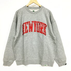 atmos（アトモス）atmos x ELEPHANT BRAND NEWYORK CREW SWEAT　mat21-a013サイズ：Mカラー：グレー【中古】【128 アメカジ】【鈴鹿 併売】【128-230405-04GS】