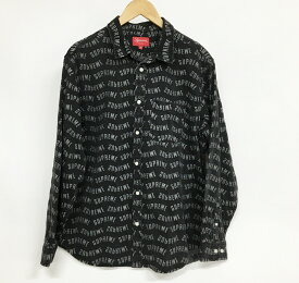 SupremeArc Jacquard Denim Shirtサイズ：Mカラー：ブラック【中古】【126 ストリート】【鈴鹿 併売】【126-231102-01SS】